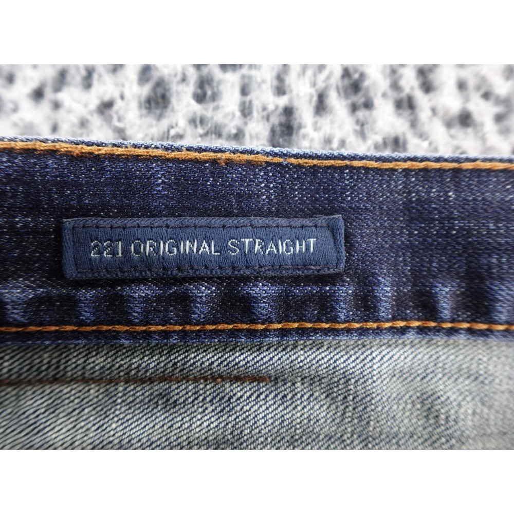 Lucky Brand 221 Jeans Mens 38x30 Straight Fit Dark Wash Stretch Denim‎ Jeans - Picture 10 of 15